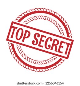 circle rubber stamp with the text top secret.  top secret rubber stamp, label, badge, logo,seal