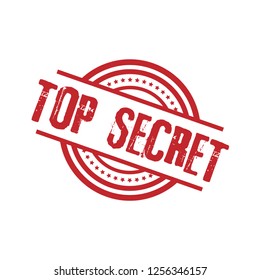 circle rubber stamp with the text top secret.  top secret rubber stamp, label, badge, logo,seal