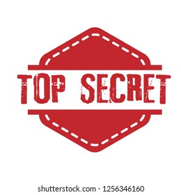 circle rubber stamp with the text top secret.  top secret rubber stamp, label, badge, logo,seal