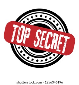 circle rubber stamp with the text top secret.  top secret rubber stamp, label, badge, logo,seal