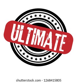 circle rubber stamp with the text ultimate. ultimate rubber stamp, label, badge, logo,seal