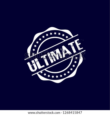 circle rubber stamp with the text ultimate. ultimate rubber stamp, label, badge, logo,seal