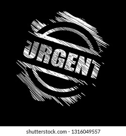 circle rubber stamp with the text urgent.  urgent rubber stamp, label, badge, logo,seal. Designed for your web site design, logo, app, UI