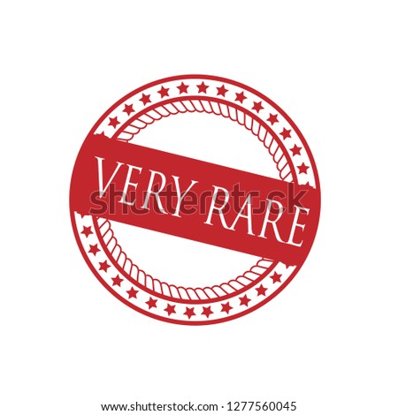circle rubber stamp with the text very rare. very rare rubber stamp, label, badge, logo,seal