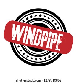 circle rubber stamp with the text windpipe. windpipe rubber stamp, label, badge, logo,seal. Designed for your web site design, logo, app, UI