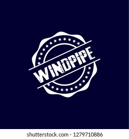 circle rubber stamp with the text windpipe. windpipe rubber stamp, label, badge, logo,seal. Designed for your web site design, logo, app, UI