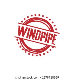 circle rubber stamp with the text windpipe. windpipe rubber stamp, label, badge, logo,seal. Designed for your web site design, logo, app, UI