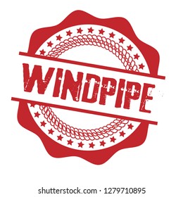 circle rubber stamp with the text windpipe. windpipe rubber stamp, label, badge, logo,seal. Designed for your web site design, logo, app, UI