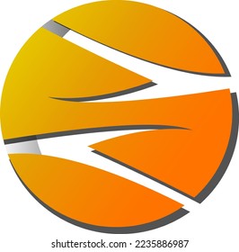 Circle S logo with orange yellow gradient color