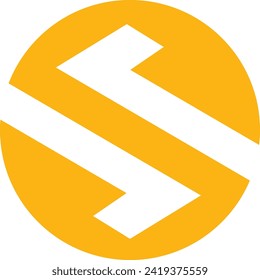 Circle-S-Logo-Vorlage im modernen minimalistischen Stil