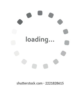 Estado de descarga de escala circular, progreso de descarga en fondo blanco - Ilustración vectorial