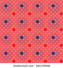 Circle scale seamless texture, modern design background.