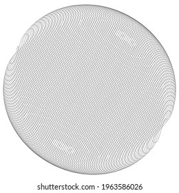 Circle with scribble, sketch, doodle effect pattern