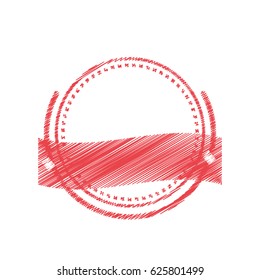 circle seal emblem isolated icon