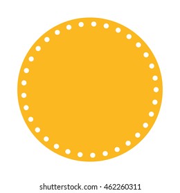 circle seal frame icon vector illustration design