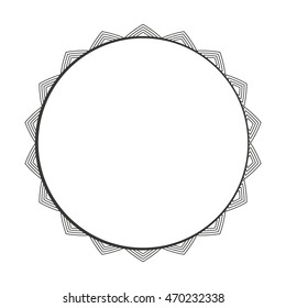 circle seal frame icon vector illustration design