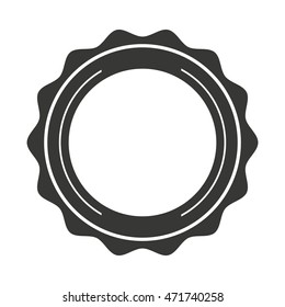 Circle Seal Frame Icon Vector Illustration Stock Vector (Royalty Free ...