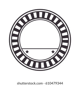 circle seal stamp frame