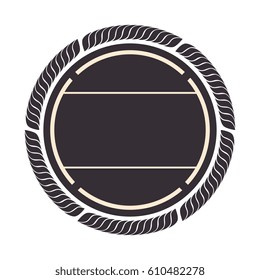 circle seal stamp frame