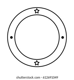 circle seal stamp frame