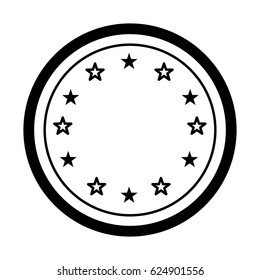 circle seal stamp frame