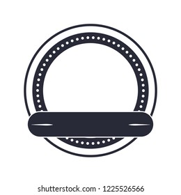 circle seal stamp with ribbon
