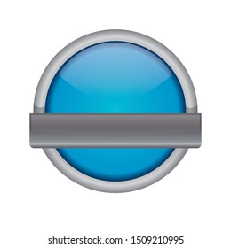 circle seal stamp with ribbon vector illustration