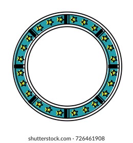 circle seal with stars