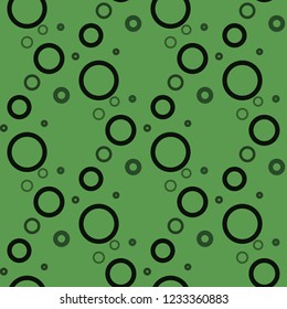 Circle Seamless on green background pattern eps 10