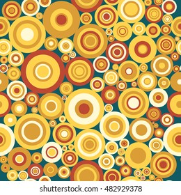 Circle seamless pattern. Abstract background.