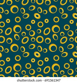 Circle seamless pattern. Abstract seamless background. Modern stylish texture. Repeating rings. Vector illustration.