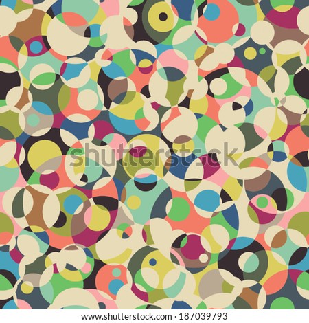 Circle seamless pattern. Abstract background