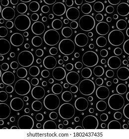 Circle seamless pattern. Abstract minimal vector background. Modern textile ornament. Simple round wallpaper.