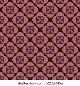 Circle seamless pattern. Fashion graphic background design. Modern stylish abstract texture. Colorful template for prints, textiles, wrapping, wallpaper, website etc. Vector illustration