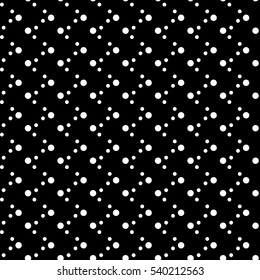 Circle seamless pattern. Fashion graphic background design. Modern stylish abstract texture. Monochrome template for prints, textiles, wrapping, wallpaper, website etc. Vector illustration