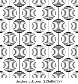 Circle seamless pattern. Repeating abstract circles background. Modern geometric lattice. Repeated geometry ring graphic. Round trellis. Circe line design prints. Sphere repeat. Vector illustration