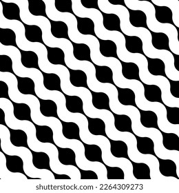 Circle seamless pattern. Repeating black dot on white background. Repeated metaball wallpaper. Abstract design for tech print. Modern repeat backdrop. Blobs shapes. Circe form. Vector illustration