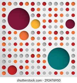 circle seamless pattern. Vector illustration
