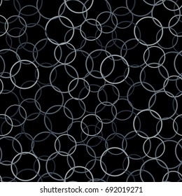 Circle seamless pattern. Vector seamless pattern. Modern stylish texture. Repeating circles background