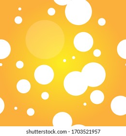 Circle Seamless with Transparent effect and yellow background.