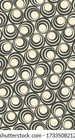 Circle seamless vector pattern and background.  Geometric pattern and wallpaper. 