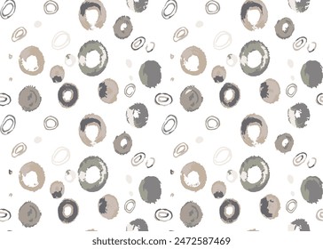 Circle seamless winter grey pattern. Creative texture for fabric, textile.Endless Pattern Figures Pattern. Seamless pattern Trendy Texture. Scattered Abstract Wallpaper for Mosaic.