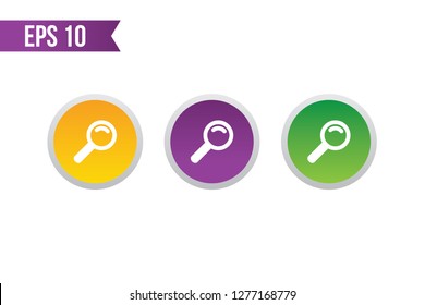 circle search button icon / find button for websites / applications