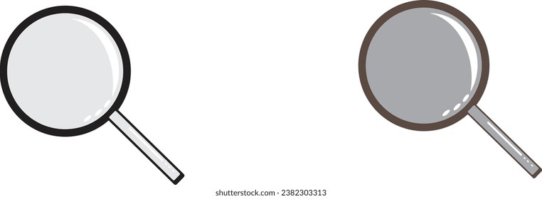 Circle Search icon vector image 
