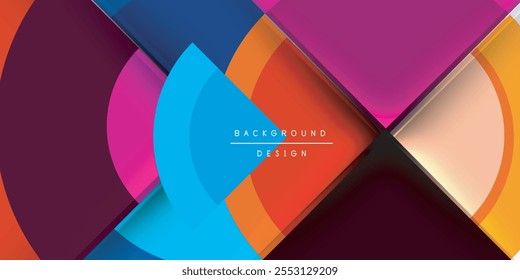 Circle and semi circle geometric background. Vector Illustration For Wallpaper, Banner, Background, Card, Book Illustration, landing page