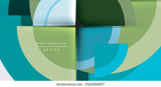 Circle and semi circle geometric background. Vector Illustration For Wallpaper, Banner, Background, Card, Book Illustration, landing page