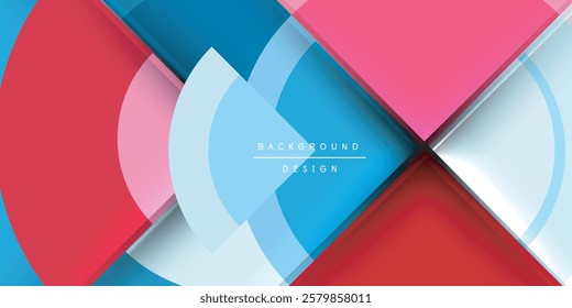 Circle and semi circle geometric background. Vector Illustration For Wallpaper, Banner, Background, Card, Book Illustration, landing page