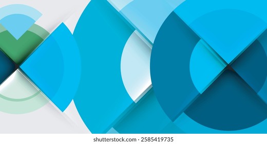 Circle and semi circle geometric background. Vector Illustration For Wallpaper, Banner, Background, Card, Book Illustration, landing page