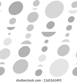 Circle and semicircle abstract vector pattern, geometric background