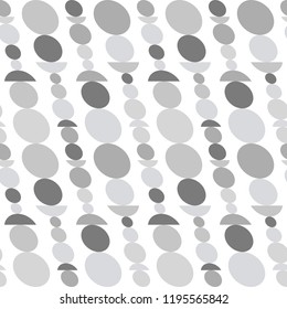 Circle and semicircle abstract vector pattern, geometric background